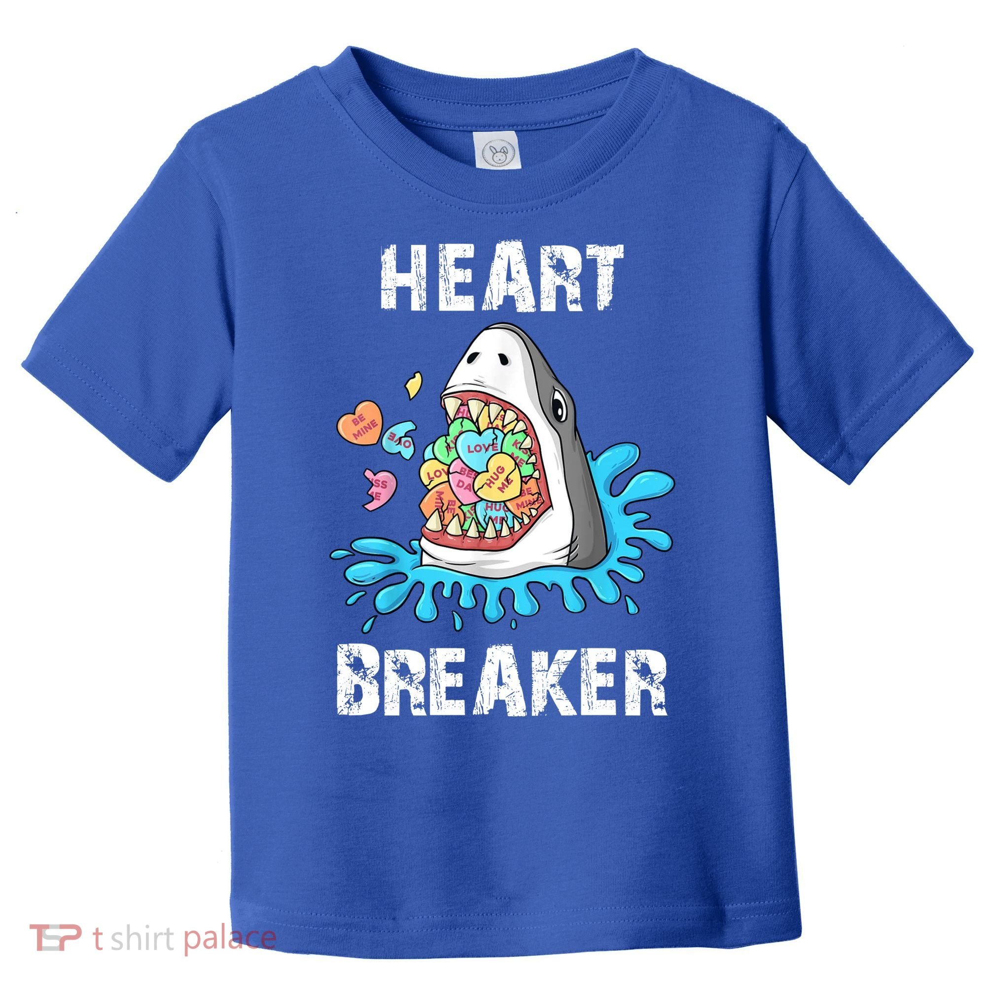 Heart Breaker Shark Funny Valentines Day Toddler T-Shirt