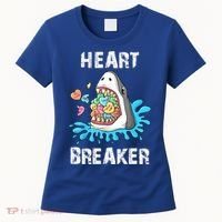 Heart Breaker Shark Funny Valentines Day Women's T-Shirt thumb 0