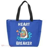 Heart Breaker Shark Funny Valentines Day Tote Bag thumb 0