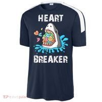 Heart Breaker Shark Funny Valentines Day Sport-Tek Competitor United Soccer Jersey thumb 2
