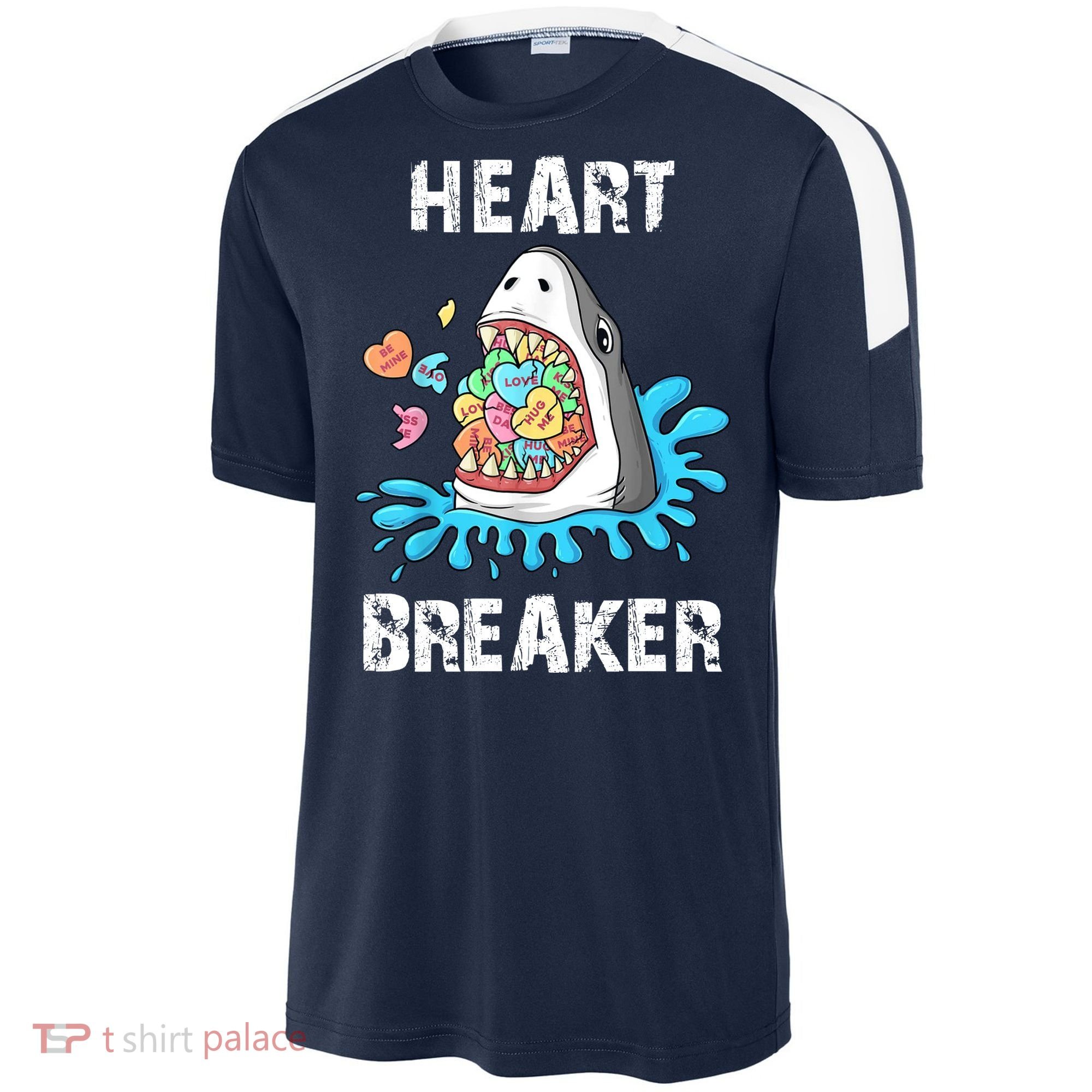 Heart Breaker Shark Funny Valentines Day Sport-Tek Competitor United Soccer Jersey