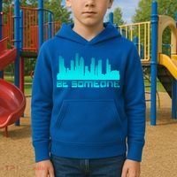 Houston Be Someone Bridge Houston Skyline Hgifttown Be Someone Gift Kids Hoodie thumb 2