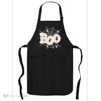 Halloween Boo Spider Web Spooky Season Apron thumb 0