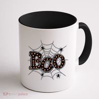 Halloween Boo Spider Web Spooky Season Coffee Mug thumb 1
