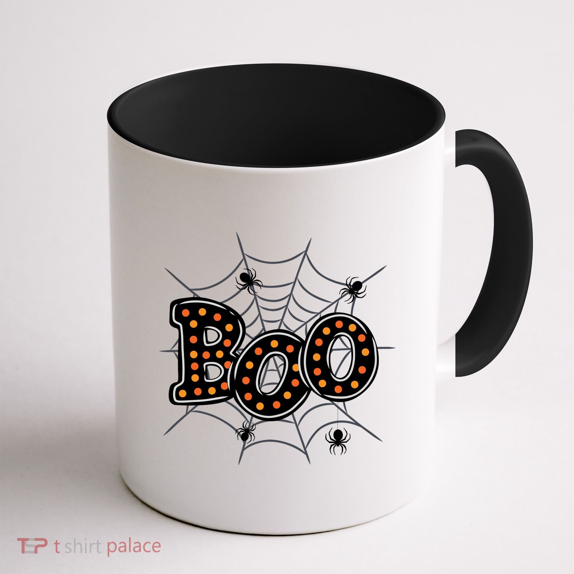 Halloween Boo Spider Web Spooky Season Coffee Mug