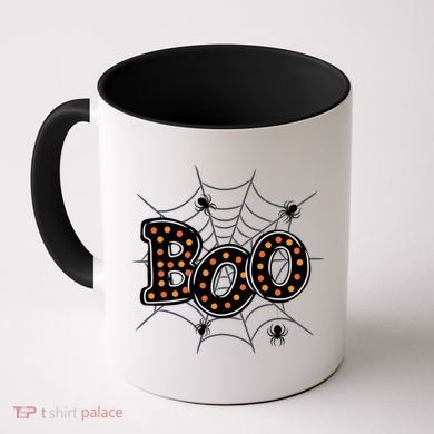 Halloween Boo Spider Web Spooky Season Coffee Mug