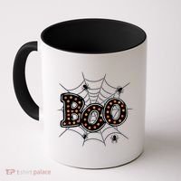 Halloween Boo Spider Web Spooky Season Coffee Mug thumb 0