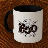 Halloween Boo Spider Web Spooky Season Coffee Mug thumb 2