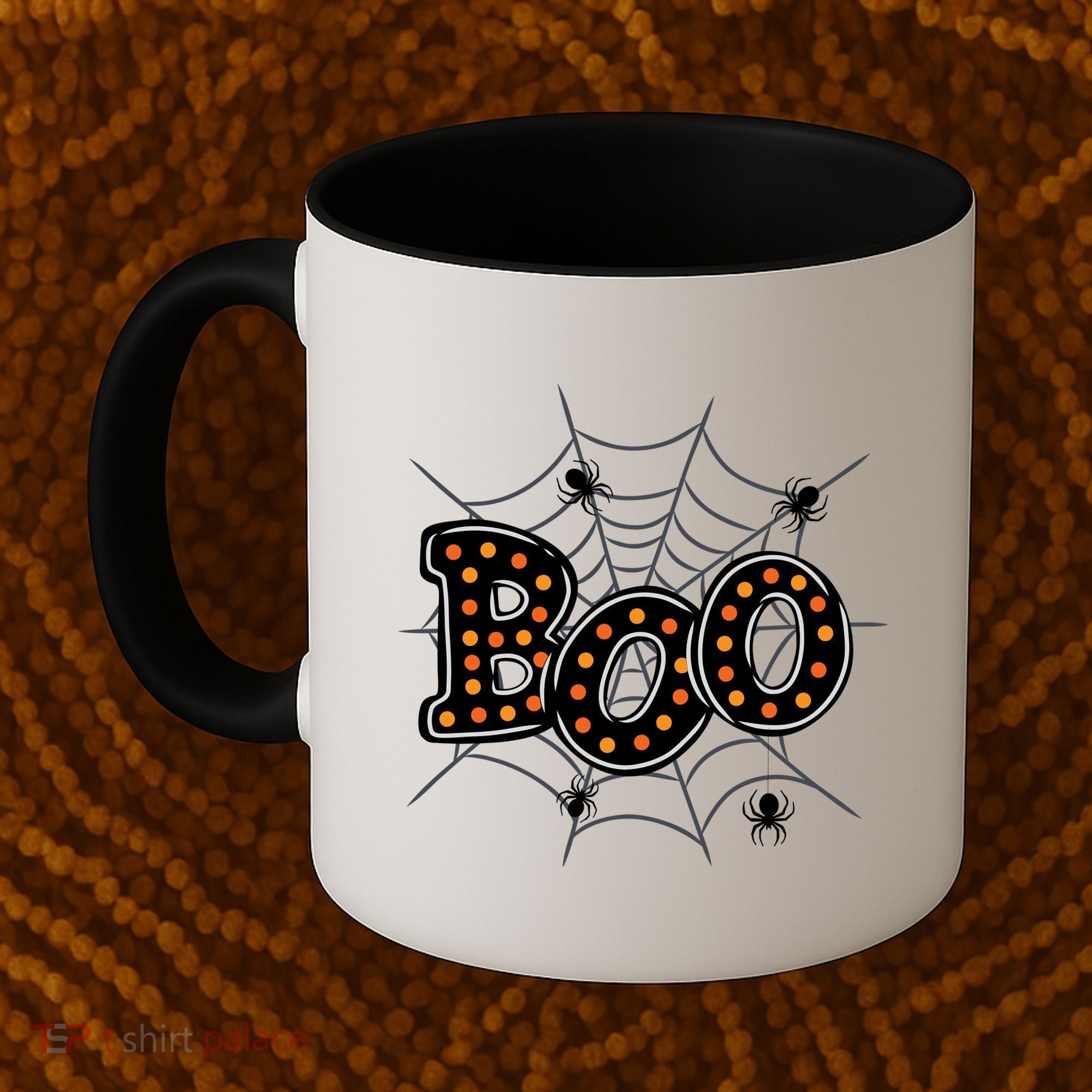Halloween Boo Spider Web Spooky Season Coffee Mug
