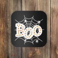 Halloween Boo Spider Web Spooky Season Coaster thumb 0