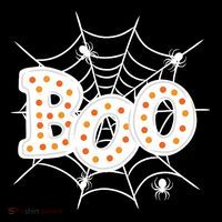 Halloween Boo Spider Web Spooky Season Ornament thumb 1