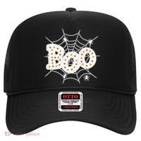 Halloween Boo Spider Web Spooky Season Hat thumb 0
