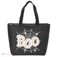 Halloween Boo Spider Web Spooky Season Tote Bag thumb 0