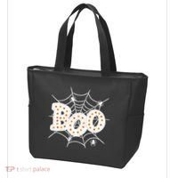 Halloween Boo Spider Web Spooky Season Tote Bag thumb 3