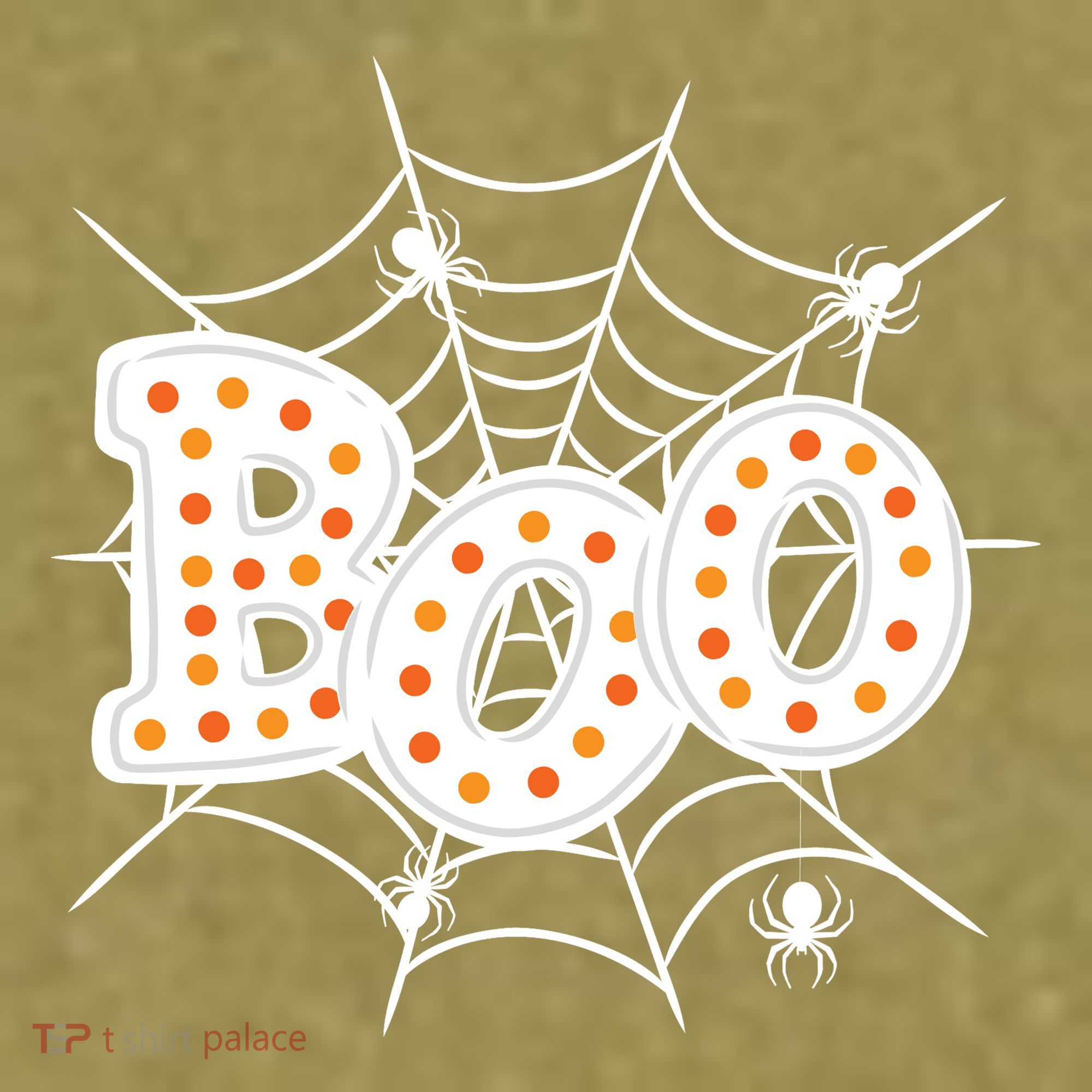 Halloween Boo Spider Web Spooky Season Garment-Dyed Women's Muscle Tee