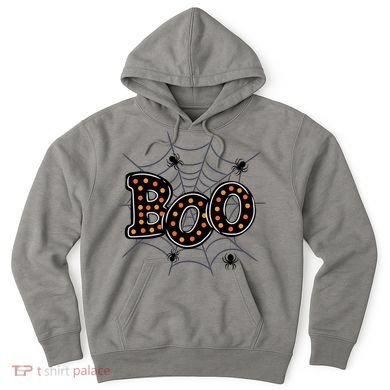 Halloween Boo Spider Web Spooky Season Hoodie