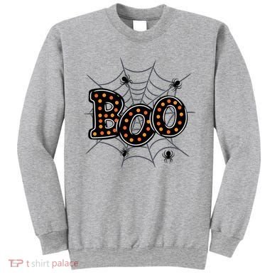 Halloween Boo Spider Web Spooky Season Sweatshirt