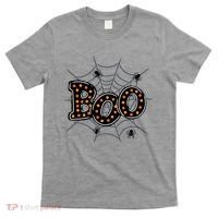 Halloween Boo Spider Web Spooky Season T-Shirt thumb 0