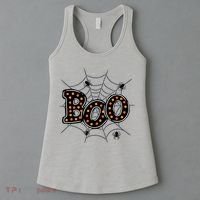 Halloween Boo Spider Web Spooky Season Women's Tank Top thumb 3