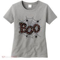 Halloween Boo Spider Web Spooky Season Women's T-Shirt thumb 0