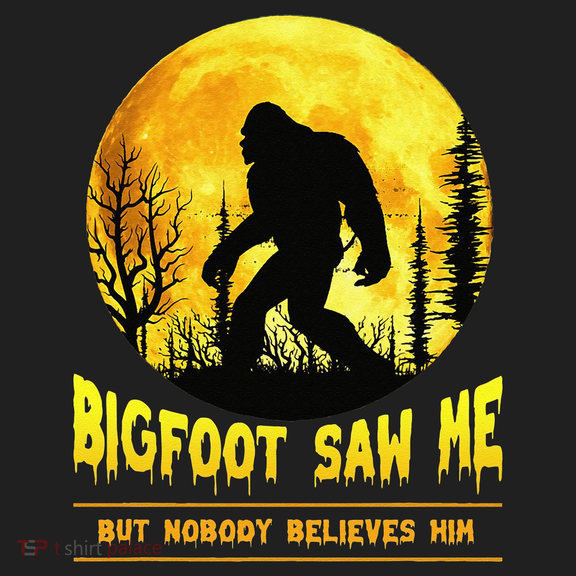 Halloween Bigfoot Saw Me Nobody Believes Him Funny Beanie