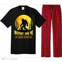 Halloween Bigfoot Saw Me Nobody Believes Him Funny Pajama Set thumb 0