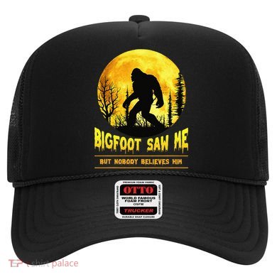 Halloween Bigfoot Saw Me Nobody Believes Him Funny Hat