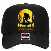 Halloween Bigfoot Saw Me Nobody Believes Him Funny Hat thumb 0
