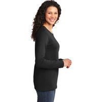 Halloween Bigfoot Saw Me Nobody Believes Him Funny Women's Long Sleeve Shirt thumb 3