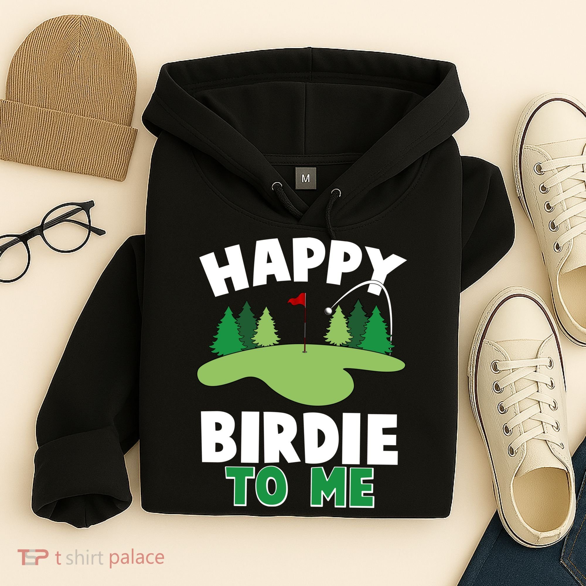 Happy Birdie To Me Golfing Hoodie