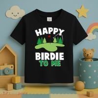 Happy Birdie To Me Golfing Toddler T-Shirt thumb 3