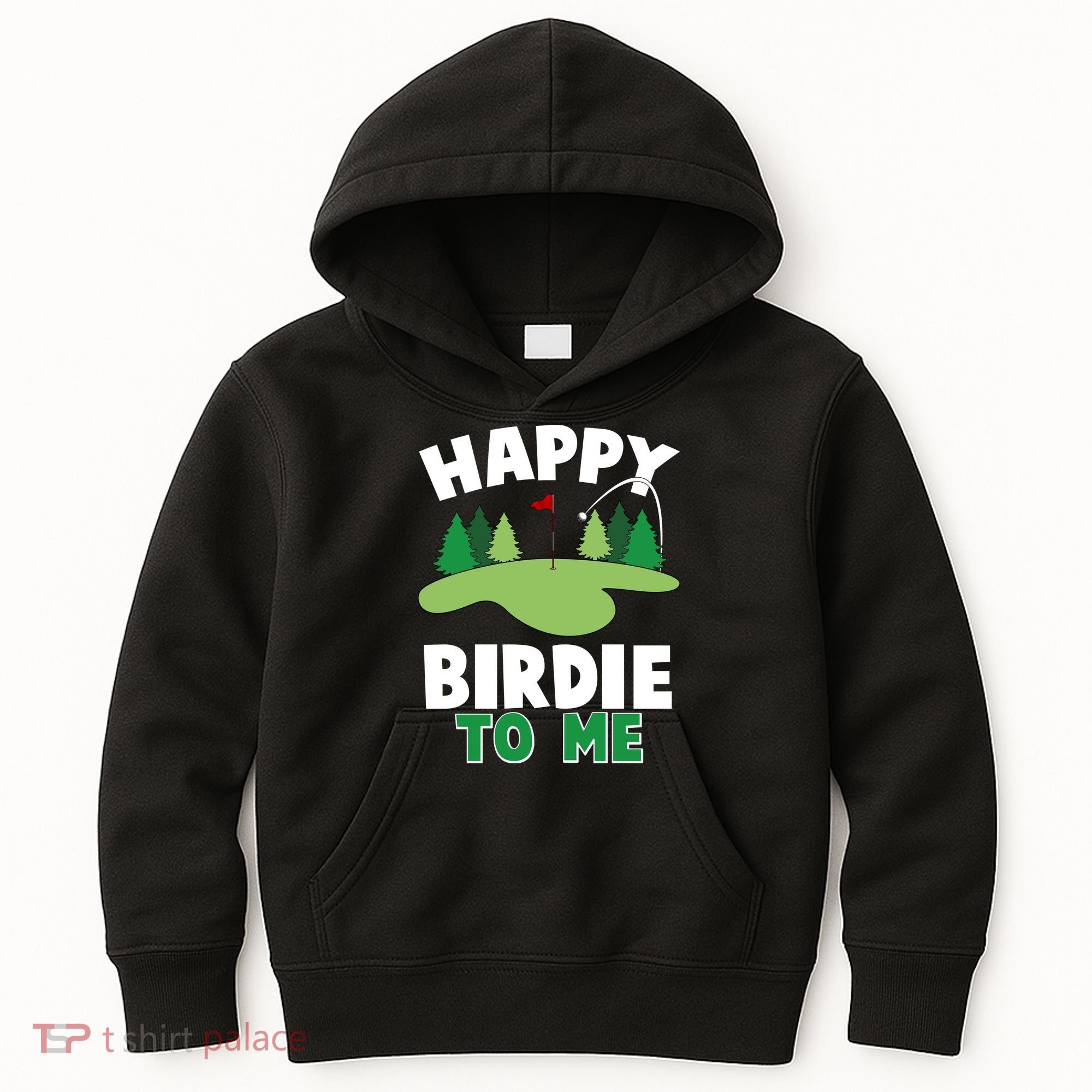 Happy Birdie To Me Golfing Kids Hoodie