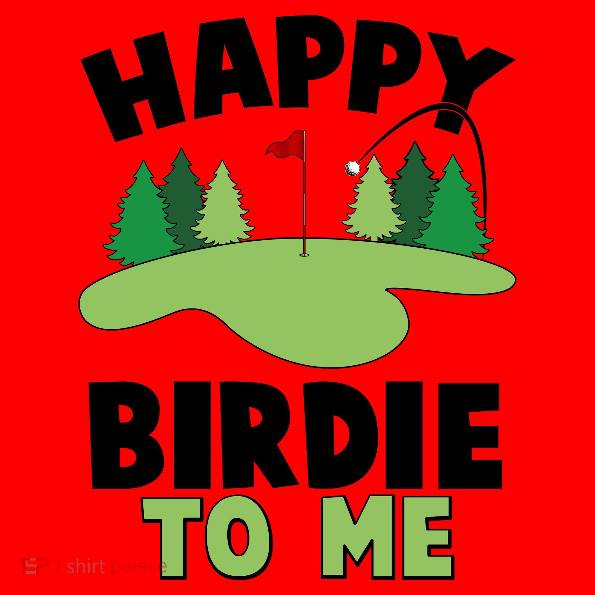 Happy Birdie To Me Golfing Santa Hat