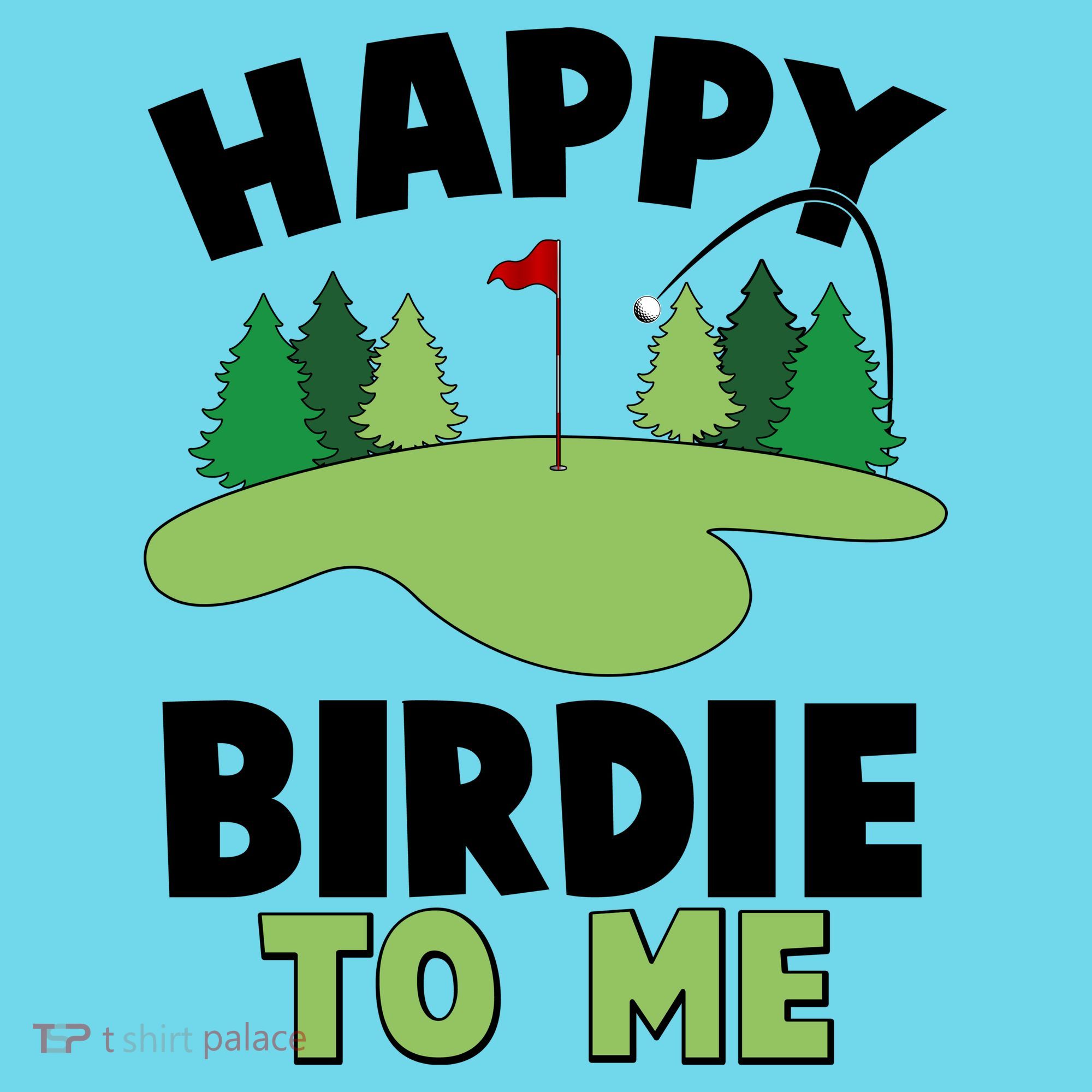 Happy Birdie To Me Golfing Kids Long Sleeve Shirt