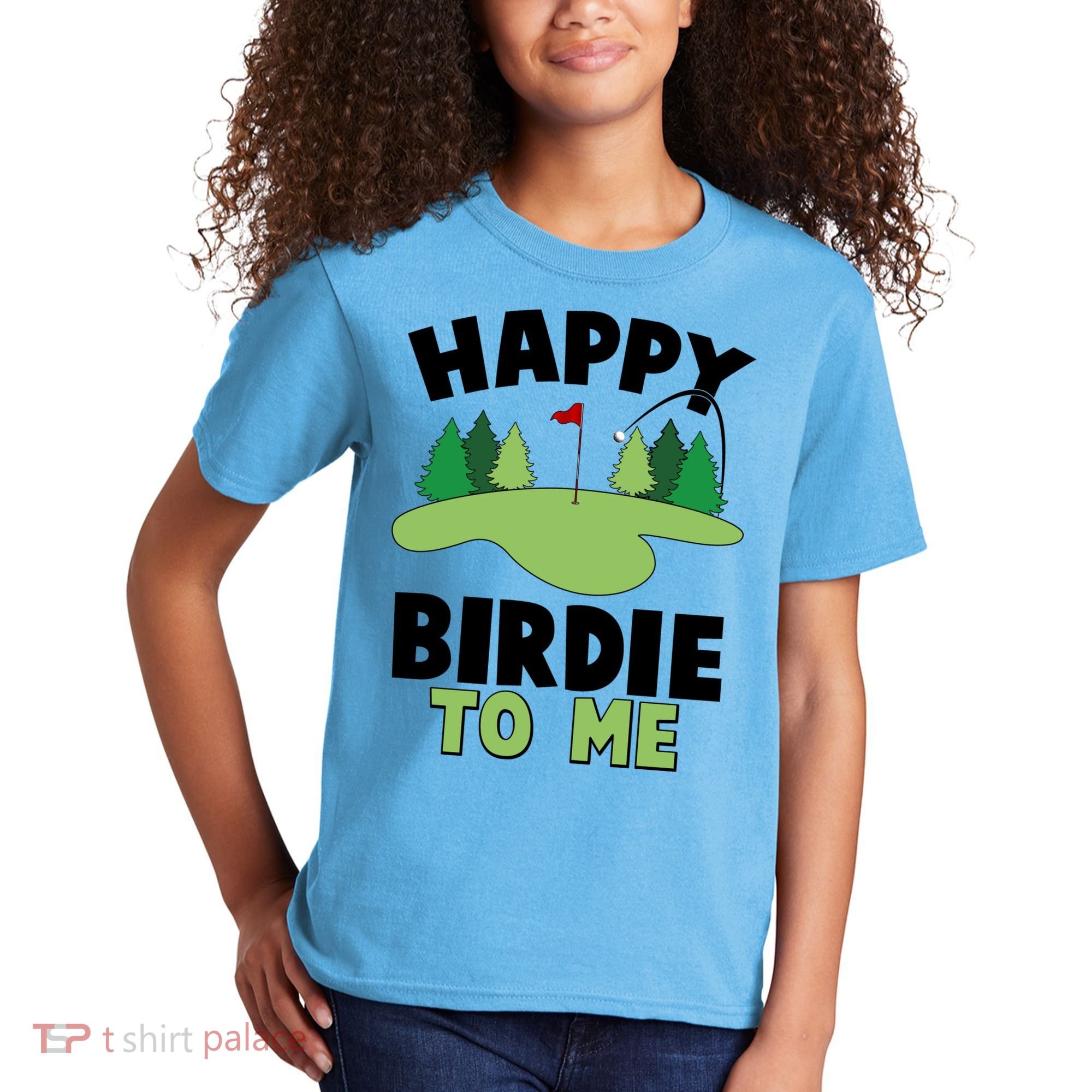 Happy Birdie To Me Golfing Kids T-Shirt