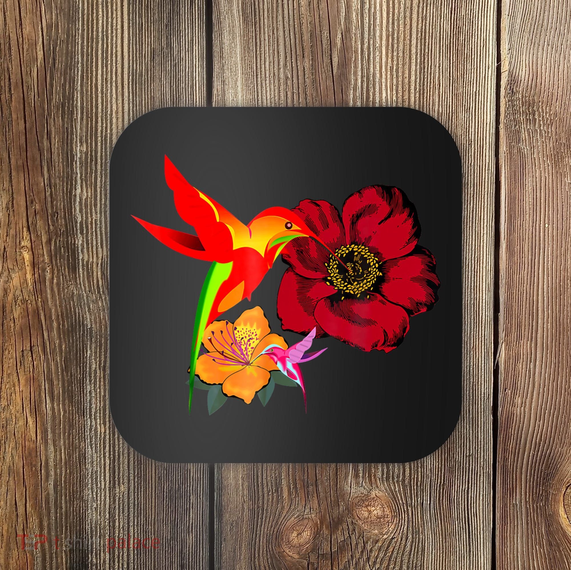 Hummingbird Bird Tree Beautiful Nature Spirit Coaster
