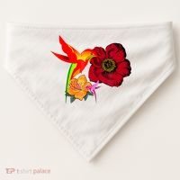 Hummingbird Bird Tree Beautiful Nature Spirit USA-Made Doggie Bandana thumb 0