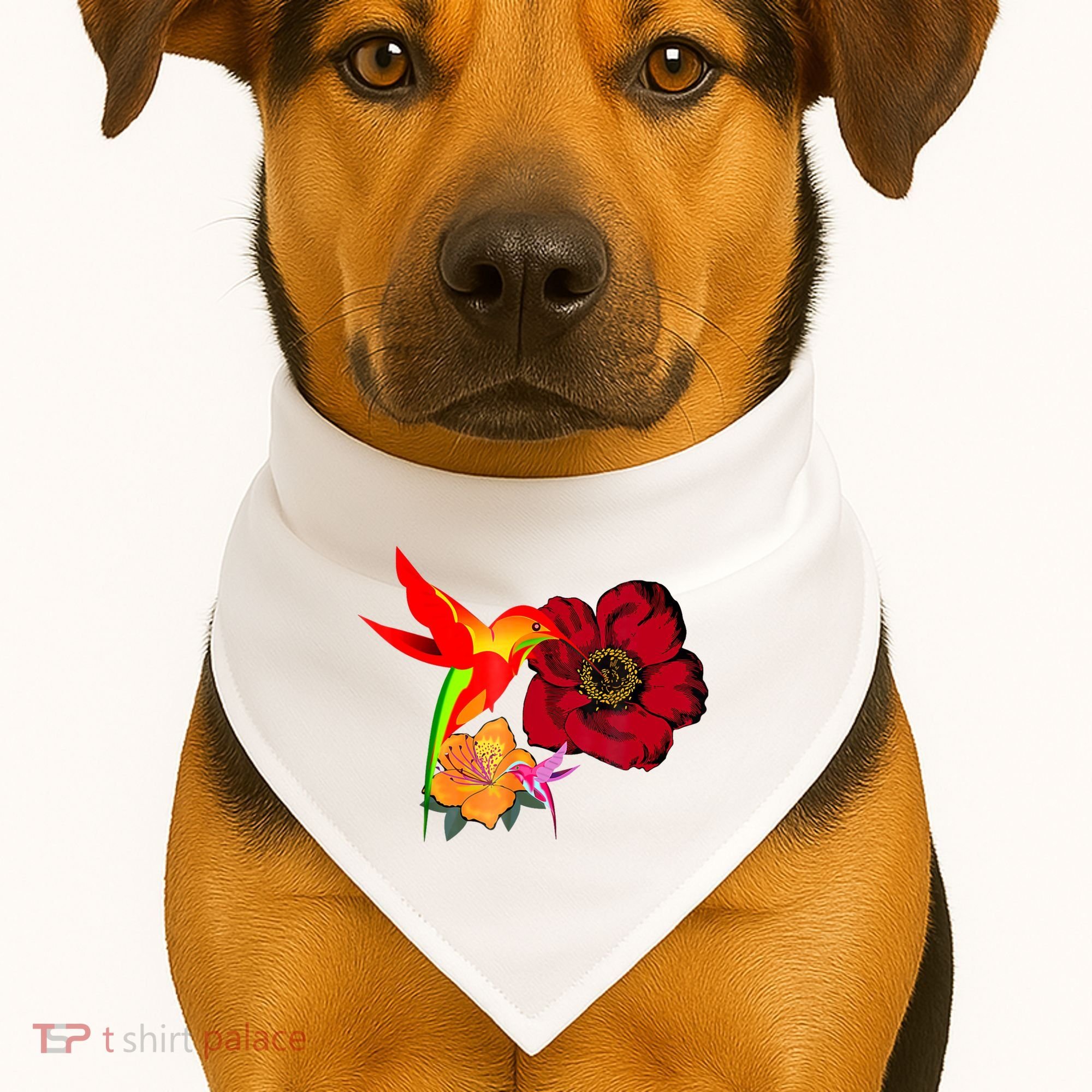 Hummingbird Bird Tree Beautiful Nature Spirit USA-Made Doggie Bandana