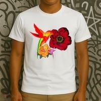 Hummingbird Bird Tree Beautiful Nature Spirit T-Shirt thumb 3
