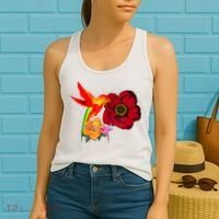 Hummingbird Bird Tree Beautiful Nature Spirit Women's Tank Top thumb 2