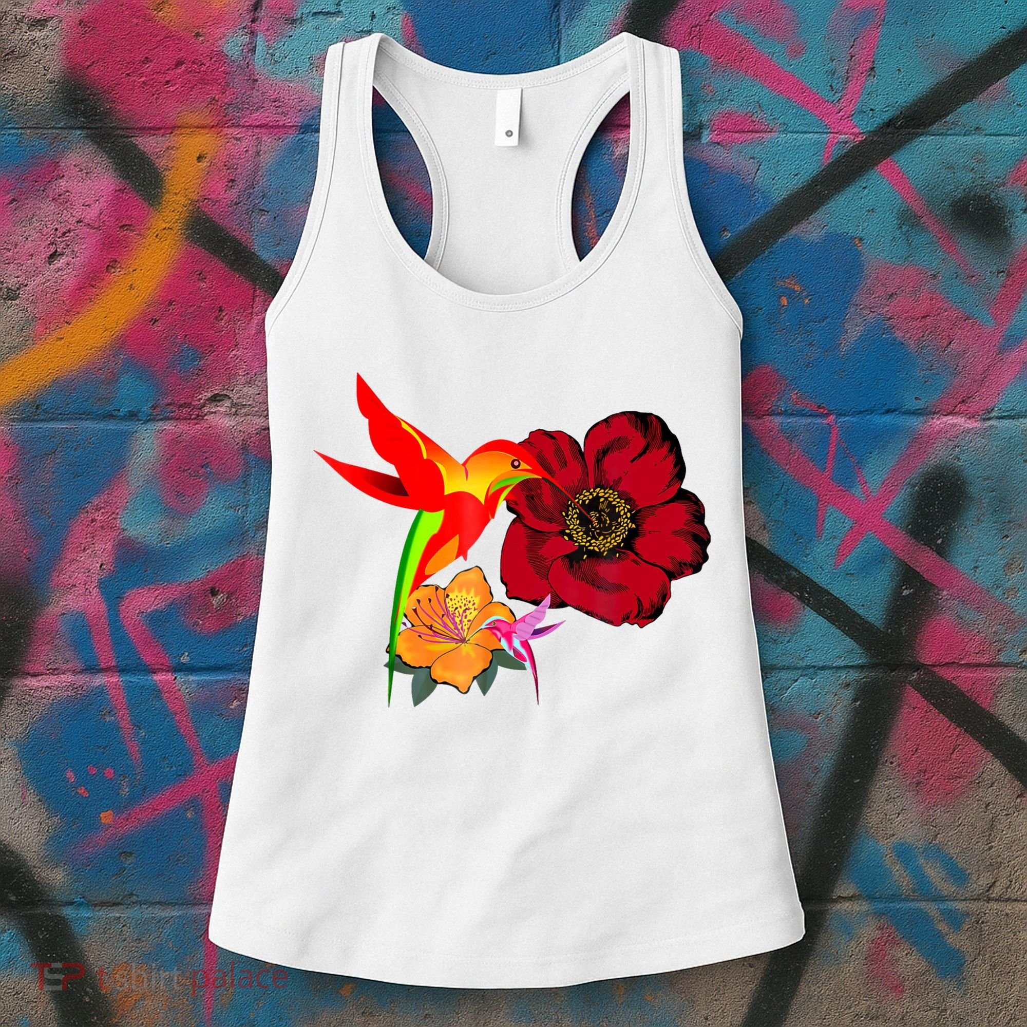 Hummingbird Bird Tree Beautiful Nature Spirit Women's Tank Top