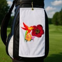 Hummingbird Bird Tree Beautiful Nature Spirit Golf Towel thumb 2