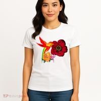 Hummingbird Bird Tree Beautiful Nature Spirit Women's T-Shirt thumb 4