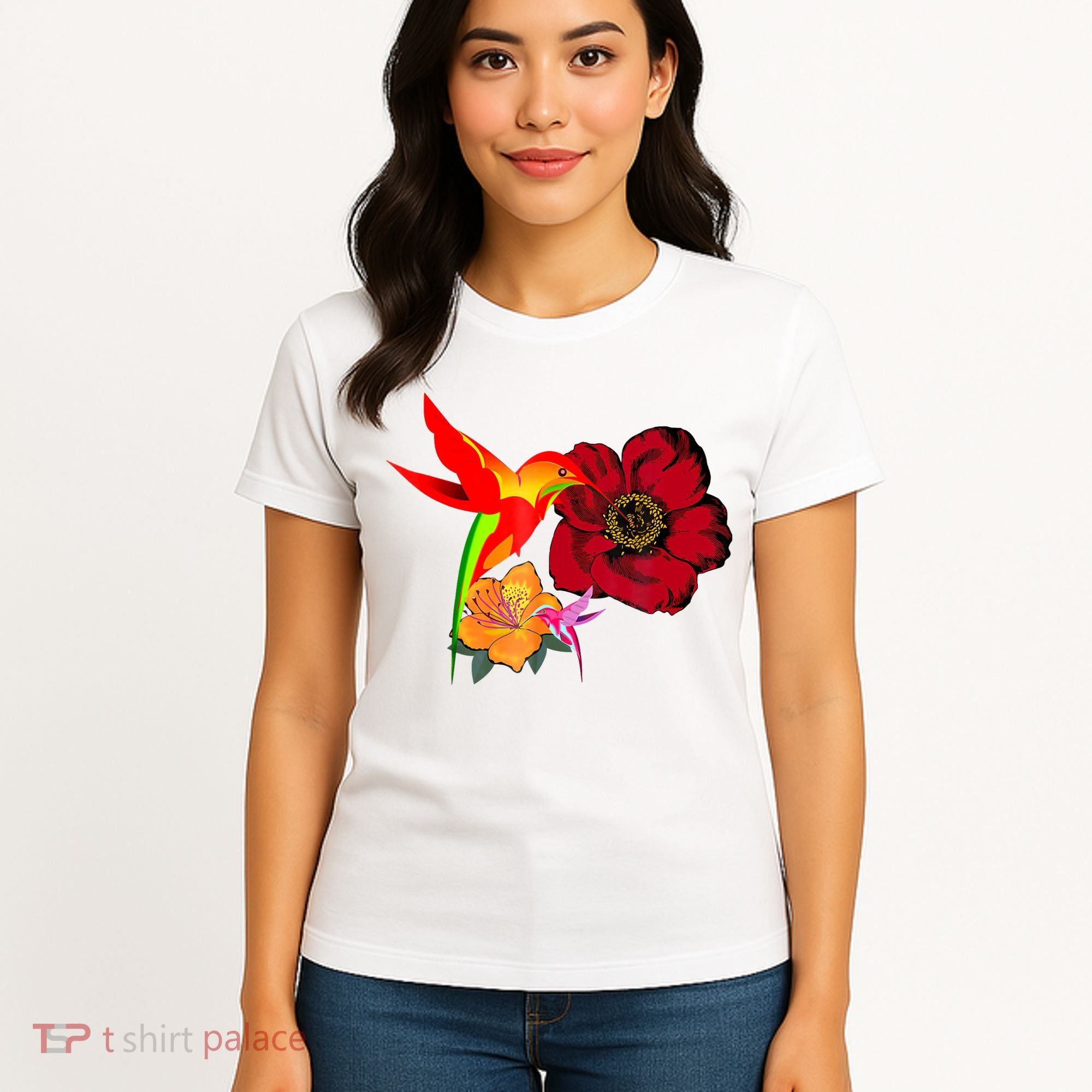 Hummingbird Bird Tree Beautiful Nature Spirit Women's T-Shirt