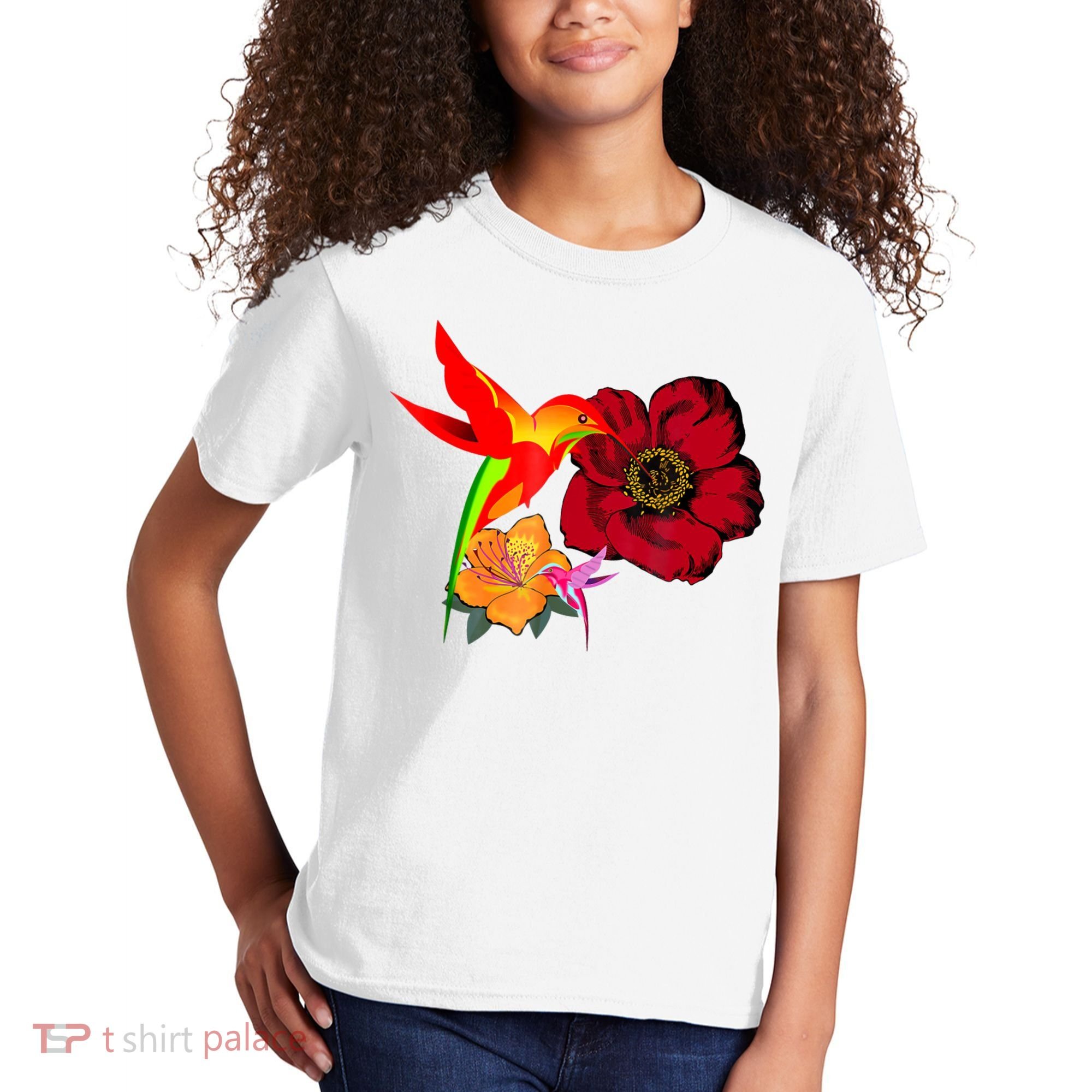 Hummingbird Bird Tree Beautiful Nature Spirit Kids T-Shirt