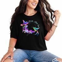 Hummingbird Bird Tree Beautiful Nature Spirit Comfort Colors T-Shirt thumb 0
