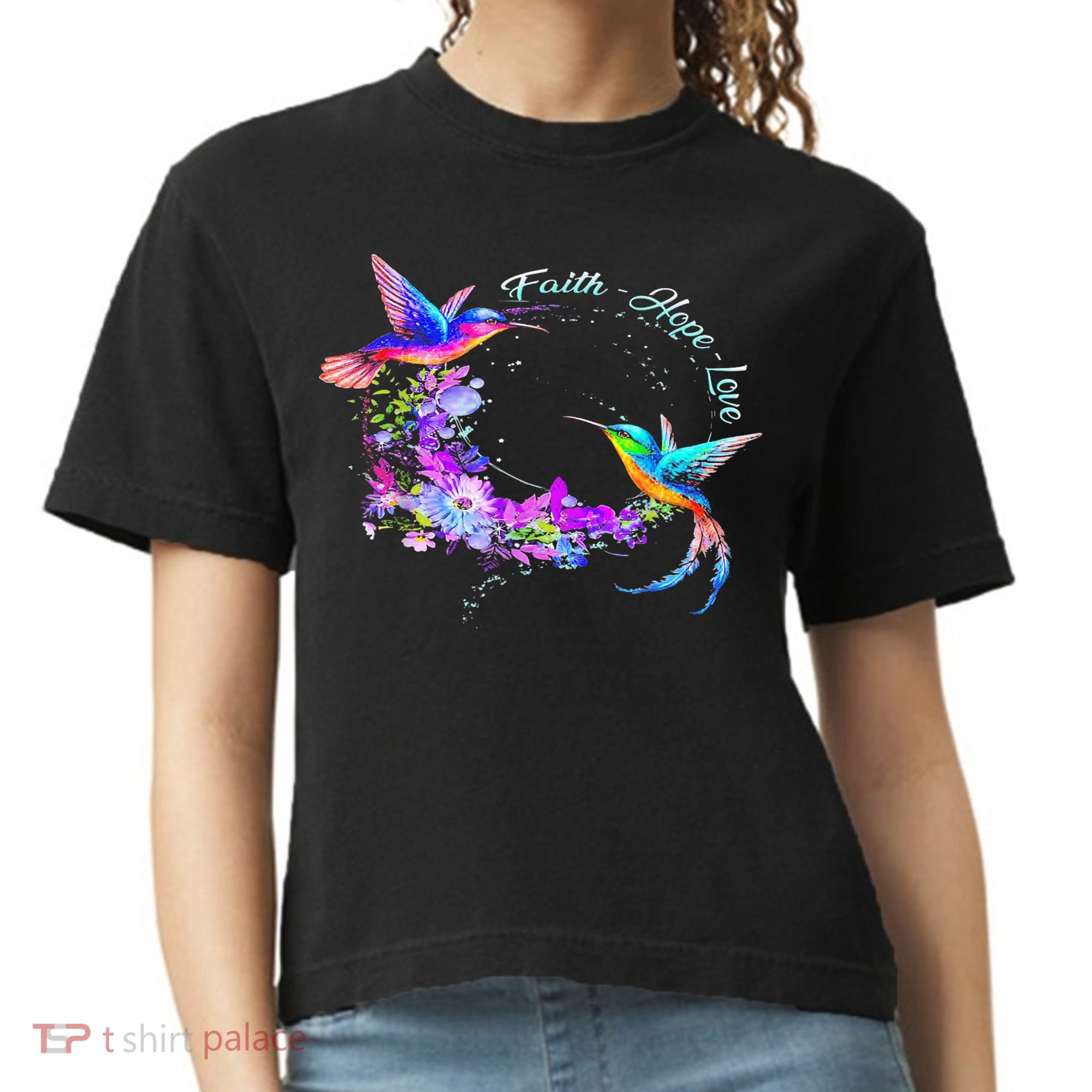 Hummingbird Bird Tree Beautiful Nature Spirit Comfort Colors Boxy T-Shirt