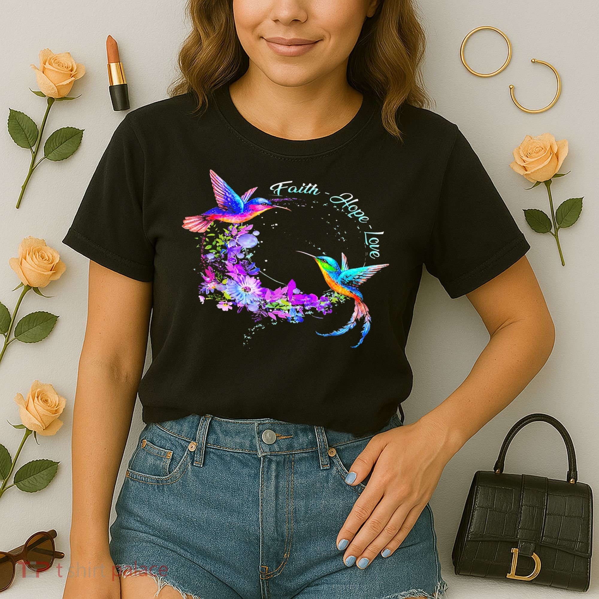 Hummingbird Bird Tree Beautiful Nature Spirit Comfort Colors Boxy T-Shirt