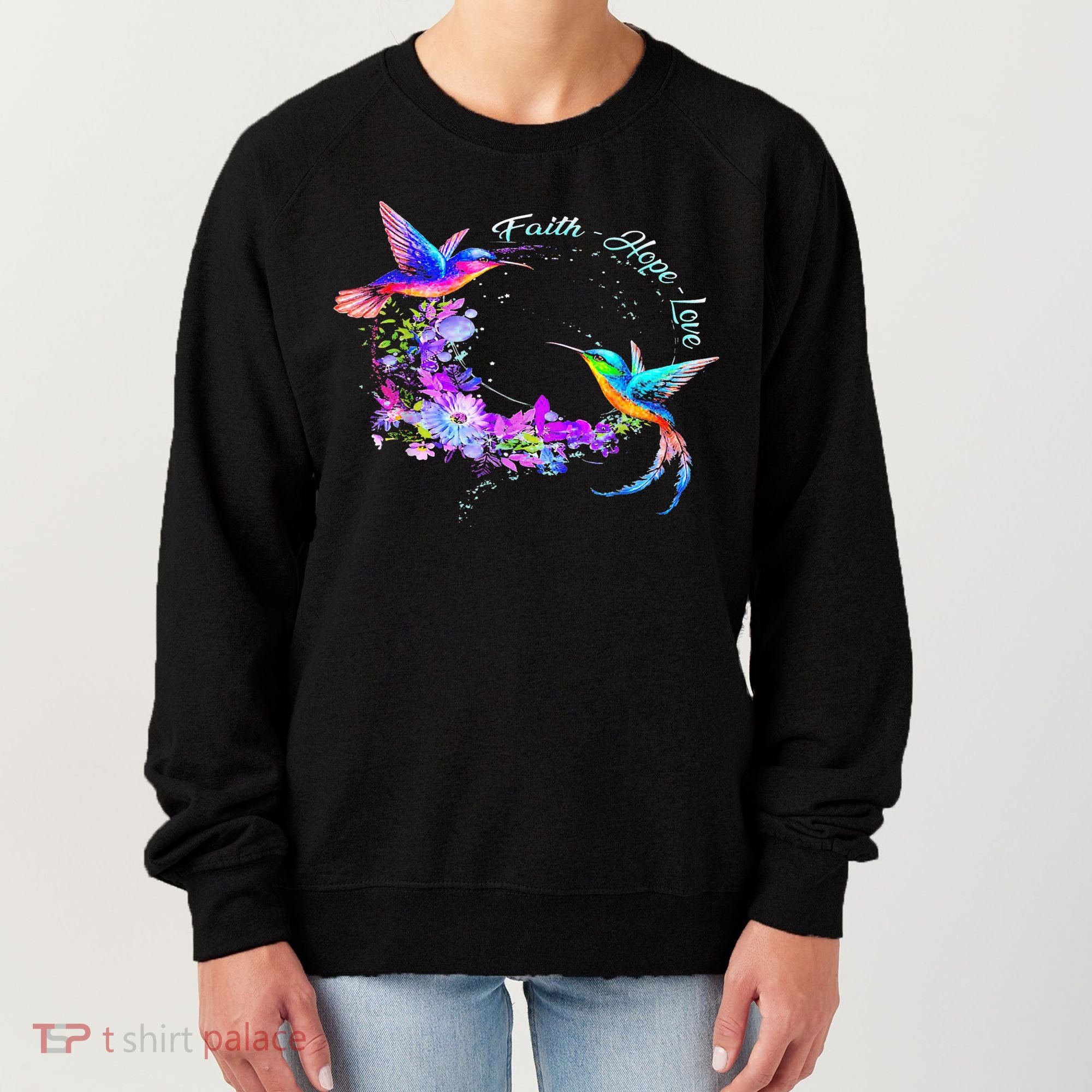 Hummingbird Bird Tree Beautiful Nature Spirit Women's Sweatshirt