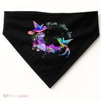 Hummingbird Bird Tree Beautiful Nature Spirit USA-Made Doggie Bandana thumb 0